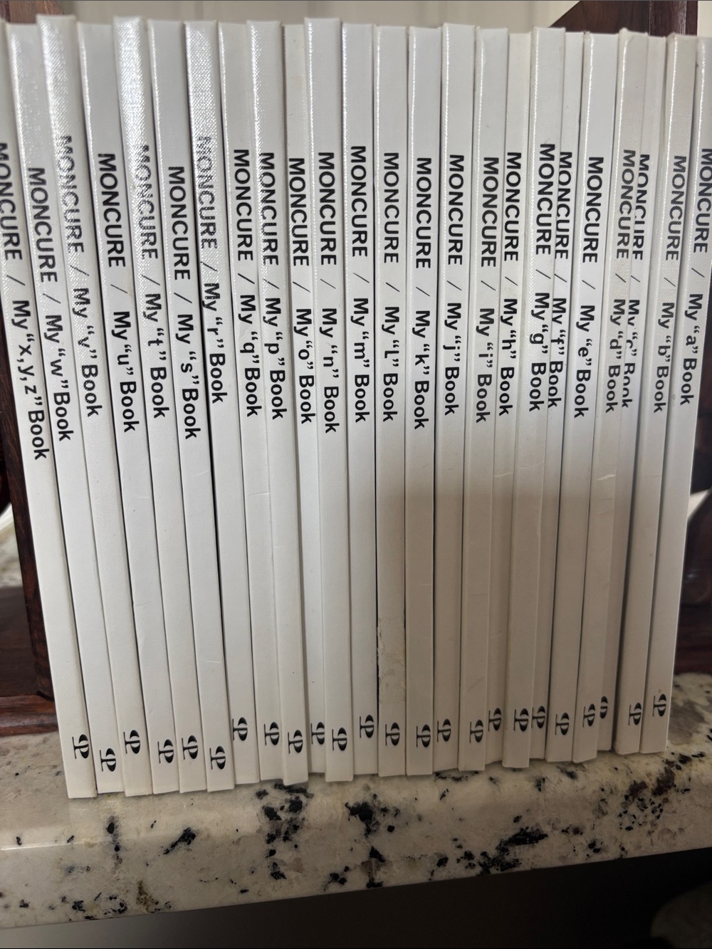 'My Book' Alphabet Board Book Set - White